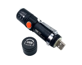 Mini Lanterna Recarregável USB com Led LT-417A