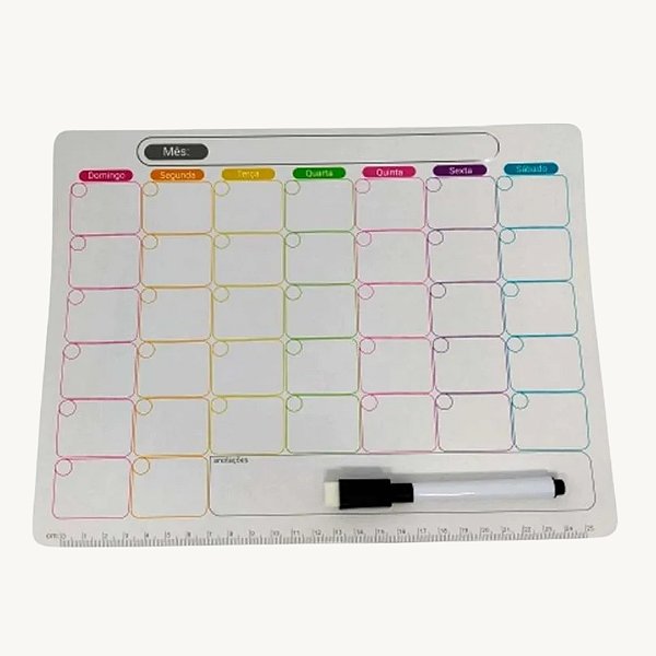 Lembrete Magnética, Imã de Geladeira, com Anotações e Caneta - Envio Sortido