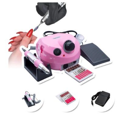 Lixadeira Porquinho Lixa Motor Unha Elétrica Profissional Bivolt Cores Sortidas G3 B-98-1