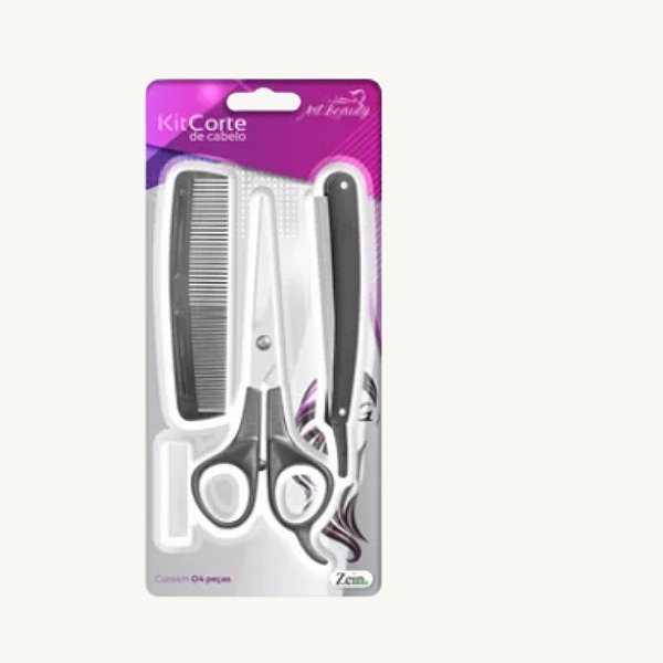 Kit para Cortar Cabelo 3Pcs Zein ZU2233