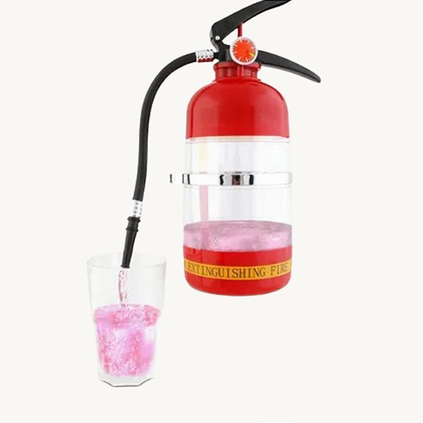 Coqueteleira de Plástico Modelo Extintor 1,5ml Ideal para Bares e Restaurantes, Porta Bebidas HM6843