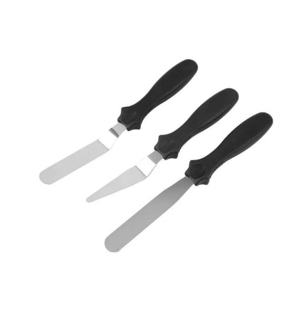 Espátula de Inox para Confeitaria 3 Peças AG2118