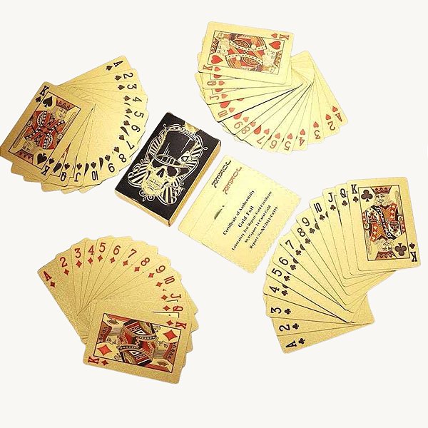 Baralho Caveira Preta Poker Truco Cartas Jogos MT031