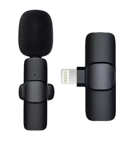 Microfone de Lapela Bluetooth com 1 Microfone Lightning IP-F1-A