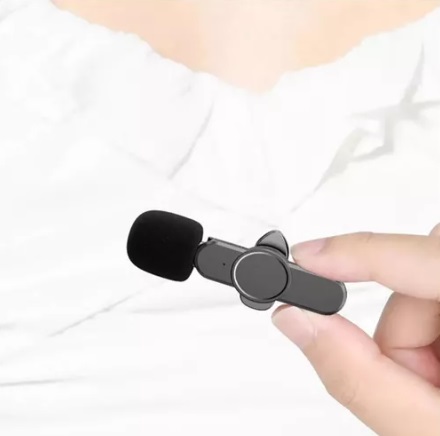 Microfone de Lapela Bluetooth com 1 Microfone TYPE-C TC-F2-A