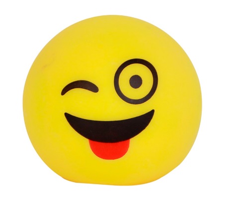 Luminária Smiles Expressões a Bateria 8cm ZUN0890 - Envio Sortido