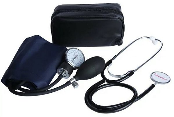 Medidor de Pressão Arterial Esfigmomanômetro Aneróide com Estetoscópio ZK333187