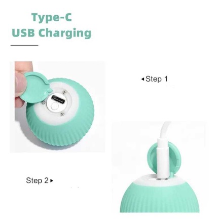 BOLA Gato Brinquedo Elétrico Automático Rotação USB Recarg, Brinquedos Interativos para Gato e Cão MT194