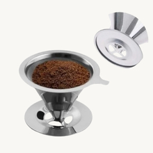 Filtro de Café em Inox - Coador de Café Pequeno Dispensa o Uso de Filtro de Papel HM7282