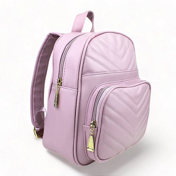 Mochila Feminina Couro Bolsa Passeio Viagem Impermeável Reforçada 2 Divisões - 8192