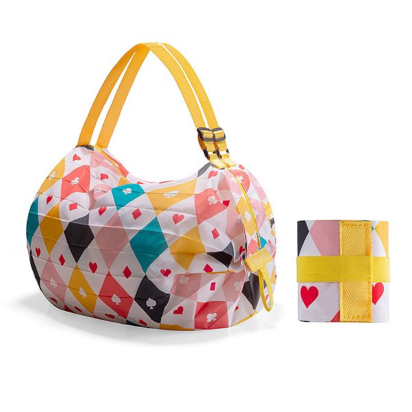 Bolsa Saco de Compras Dobrável À Prova Dágua Portátil para mercado, academia, praia - 8863