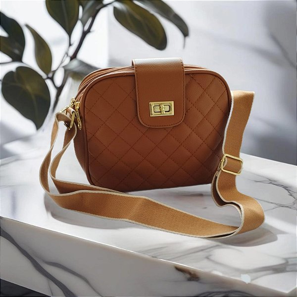 Bolsa Feminina Transversal com fecho na frente e alça 24x17cm - 8930