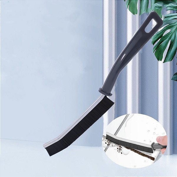 Escovas Multiuso com 3 Peças 23,5x2,5cm Profunda Raspador de Janelas, de Cantos - HES8119