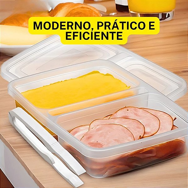 Porta Frios Duplo com Pinça 179 Nitron BPA FREE