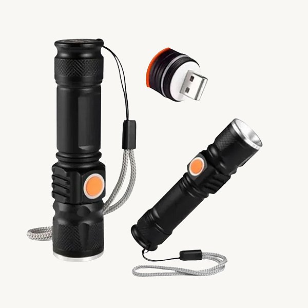 Lanterna Led Potente Luz Ultravioleta Negra Uv T6 FX-LT-15