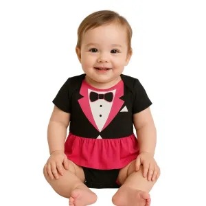 Body Bebê Temático Poderosa Chefinha Suedine 100% Algodão.