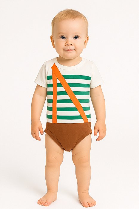 Body Bebê Temático  Chaves 100% Algodão.