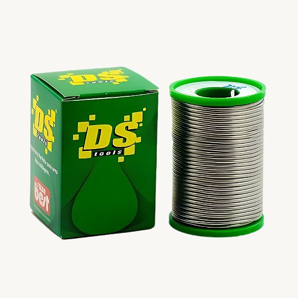 Solda em Fio DS LEAD FREE 99,0 x 0,3 x 0,7 1,0mm - 100G - Verde