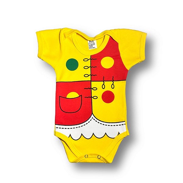 Body Bebê Temático Emília 100% Algodão.