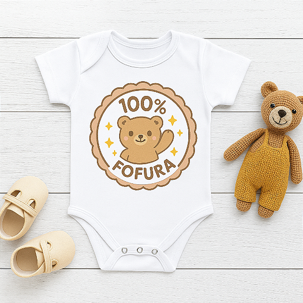 Body Personalizado Bebê 100% Fofura