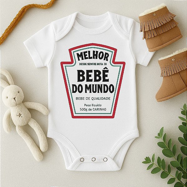 Body Bebê Personalizado "Melhor Bebê do Mundo"