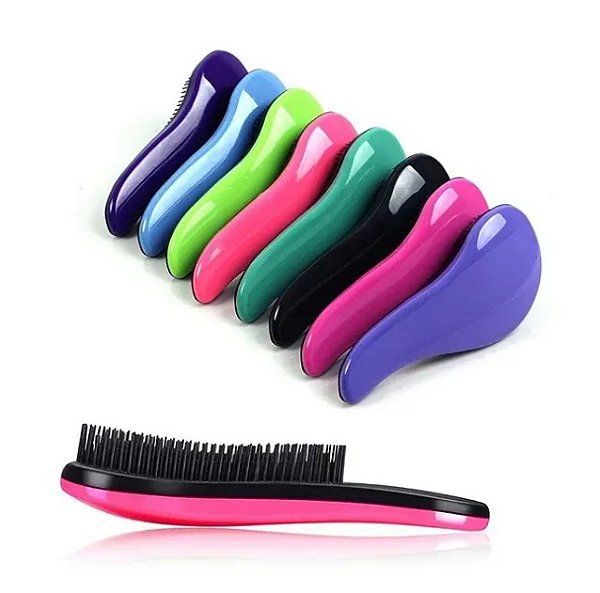 Escova Mágica para Cabelo - Anti Frizz - Desembaraçar Cabelo - Cores Sortidas