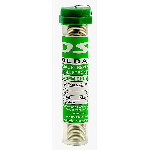 Solda em Tubo DS Lead Free 0,5mm