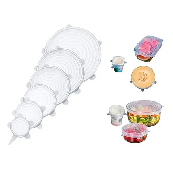 Tampa Protetora de Silicone para uso geral - 6 peças - UCO288