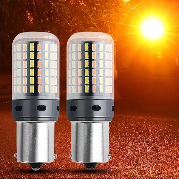 DRL universal LED com função seta 1156-3014-120