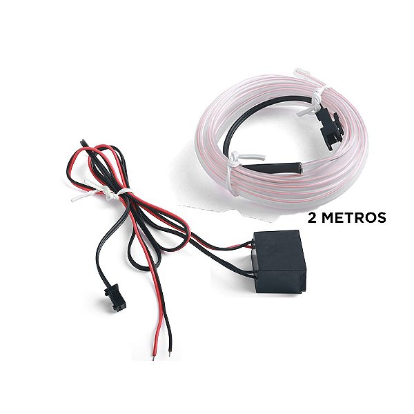 Fita neon automotivo branca 2 M 12V