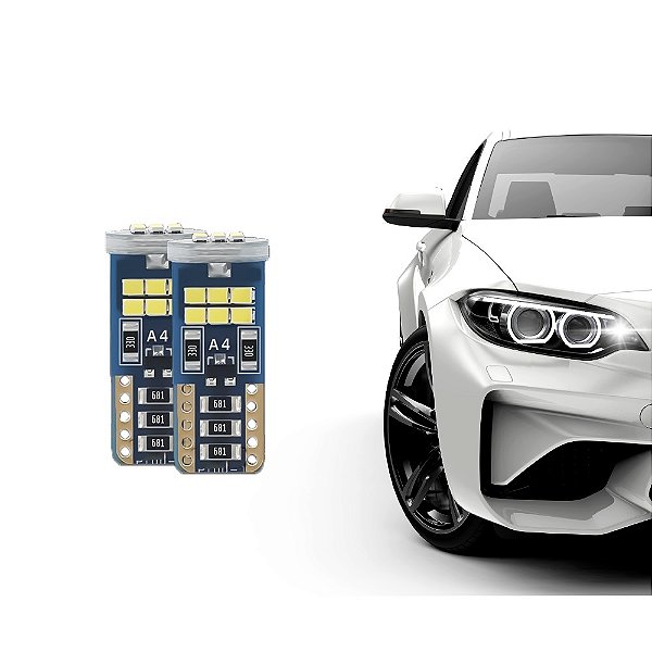 Lâmpada LED Canbus Interior Farolete Pingo T10 18 LEDs