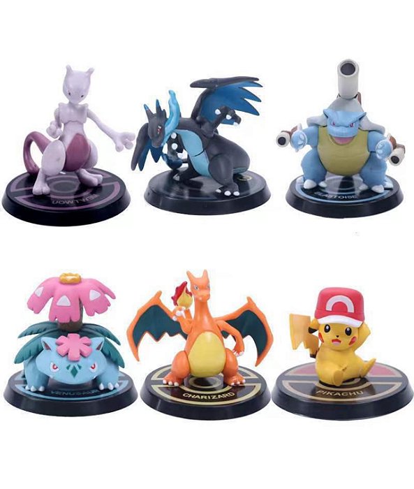 Kit Pokemon evoluído c/6 peças