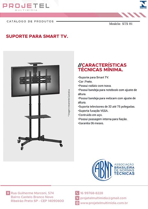 SUPORTE PARA SMART TV STS 01
