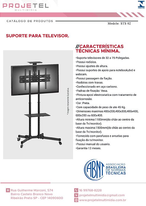 SUPORTE PARA TELEVISOR STS 02