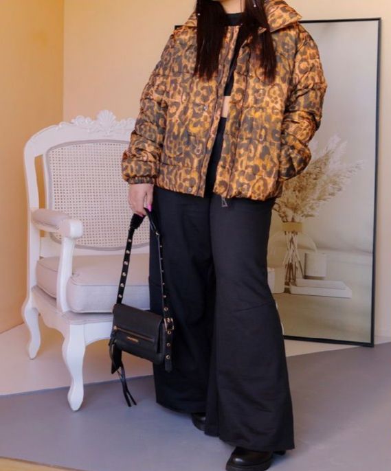 JAQUETA MATELASSE ESTAMPADA ANIMALE