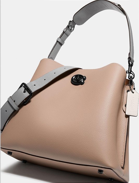 BOLSA WILLOW SHOULDER  TAUPE MULTIBOLSA COACH