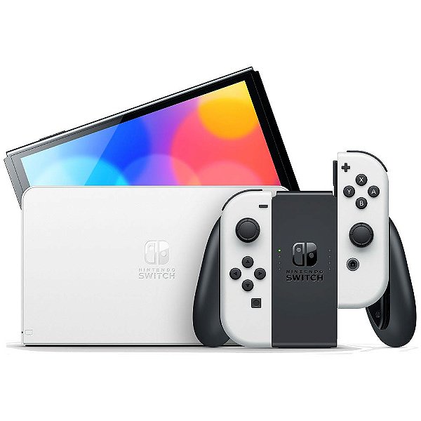 Nintendo Switch OLED 64GB com Controle Joy-Con Branco