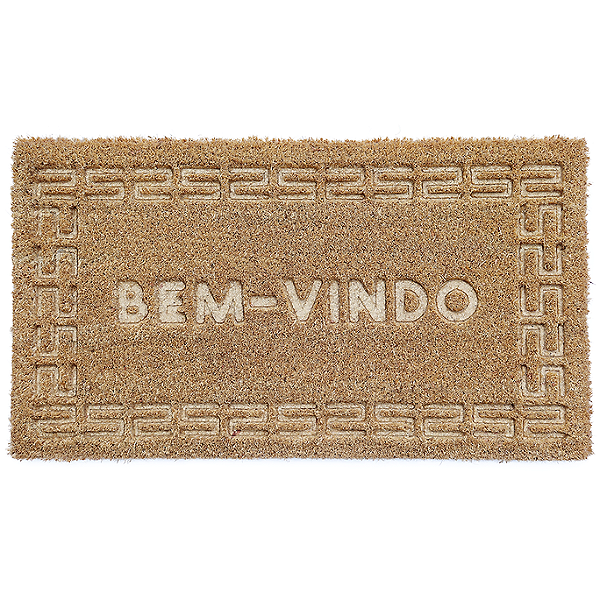 Tapete Capacho Fibra de Coco 60x33cm Bem Vindo