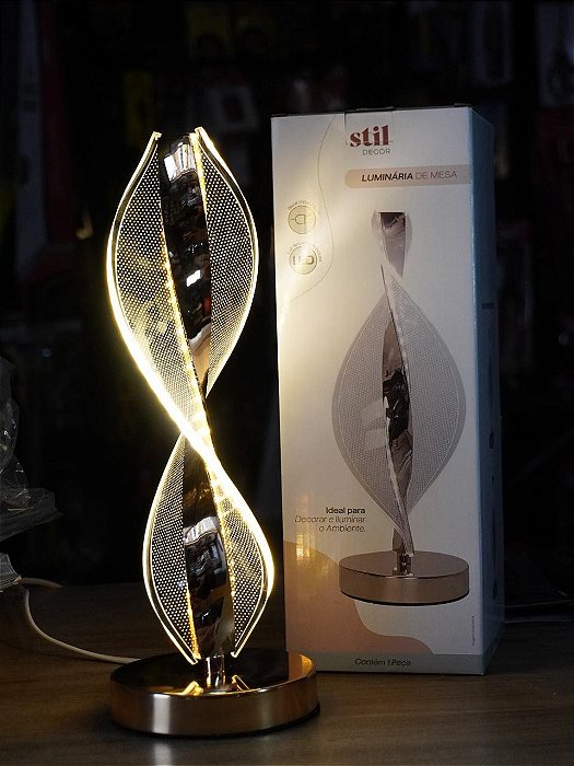 Luminaria de Mesa Espiral de Led