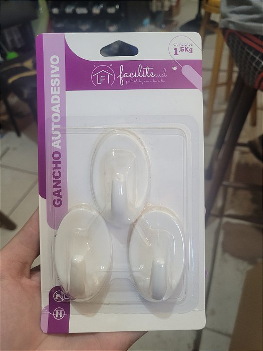 Gancho Adesivo com 3