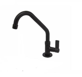 Torneira de Metal Preto Fosco - Bancada Cozinha e Banheiro