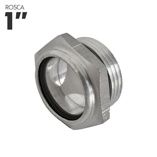 Visor de Nivel do Oleo Compressor - 1 Pol