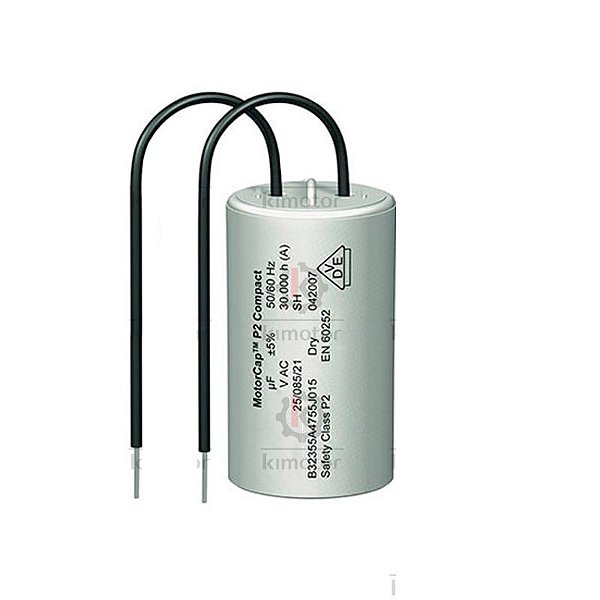 Capacitor Permanente Cabo 4uF - 400V