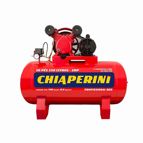 Compressor Chiaperini RED 10/110 - 10pcm 2HP 110L 140psi - 220V