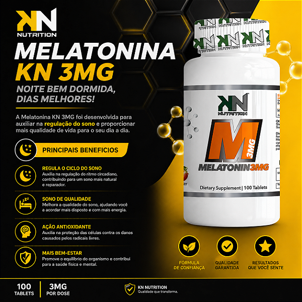 MELATONINA 3MG KN NUTRITION 100 CPS