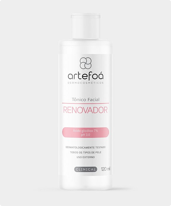Tônico Facial Renovador - pH 3,0 - Ácido Glicólico 7% - 120ml Artefoá