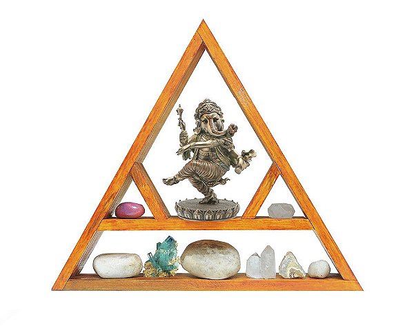 Nicho e Altar Triangular p/ estátuas, pedras e cristais ZR2