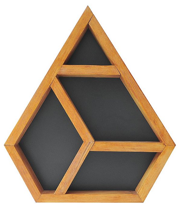 Nicho e altar diamante para pedras, cristais, óleo essencial ZR10