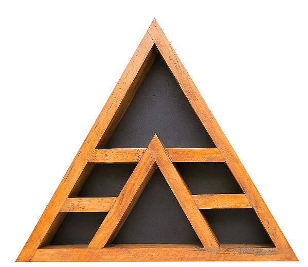 Nicho e altar Triangular para pedras, cristais, religião ZR12