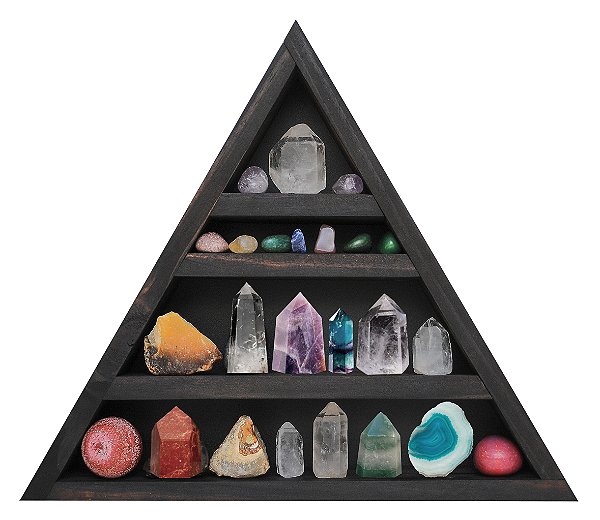 Nicho e Altar Triangular para pedras e cristais ZR13